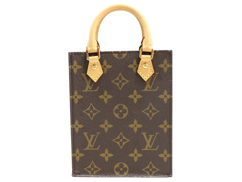 Louis Vuitton Canvas Brown Bag Handbag Sac Monogram Shoulder Plat